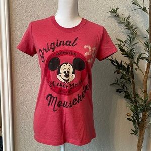 Disney Original Mouseketeer Mickey Mouse Club Shirt Short Sleeve Shirt Size XS